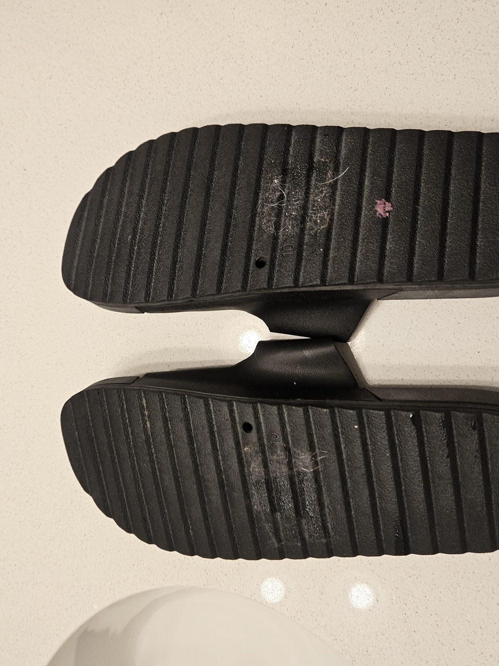Muk Luks Black Slide Sandals